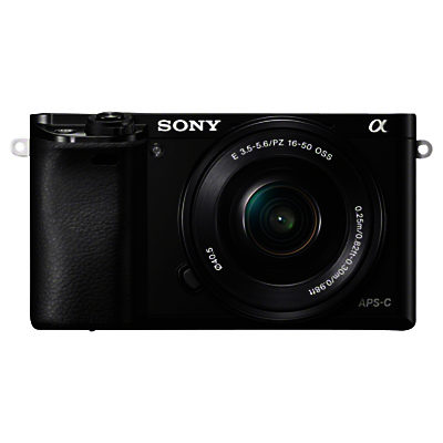 Sony A6000 Compact System Camera with 16-50mm OSS Lens, HD 1080p, 24.3MP, Wi-Fi, NFC, OLED EVF, 3 Tilting Screen Black Sony A6000 Compact System Camera with 16-50mm OSS Lens, HD 1080p, 24.3MP, Wi-Fi, NFC, OLED EVF, 3 Tilting Screen Black